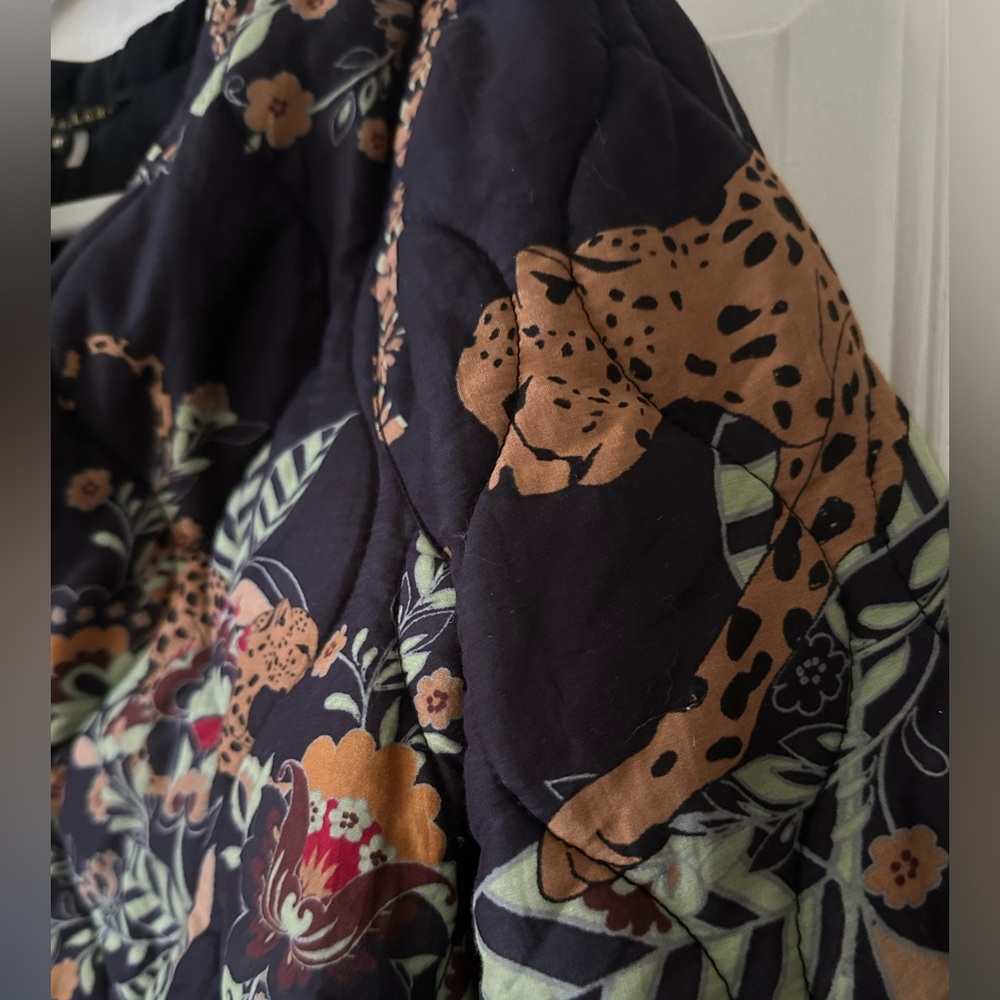 NWT Caballero Ember Jacket. Size XS. lightweight quilted jacket, tiger print - Picture 5 of 9